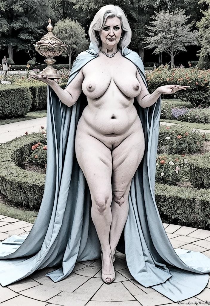 Curvy Mature Sketch 