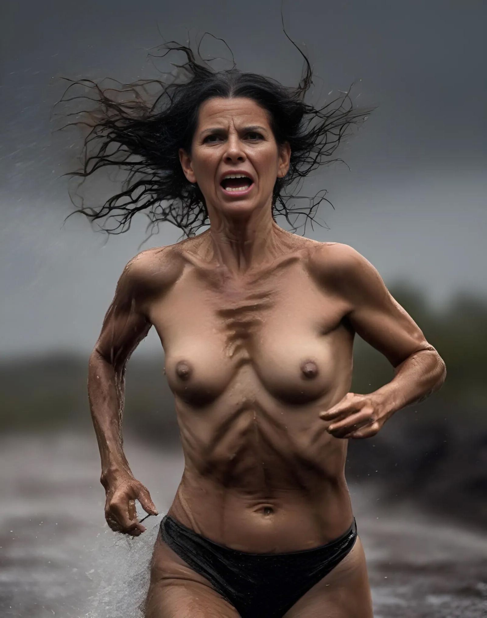 AI Granny Running