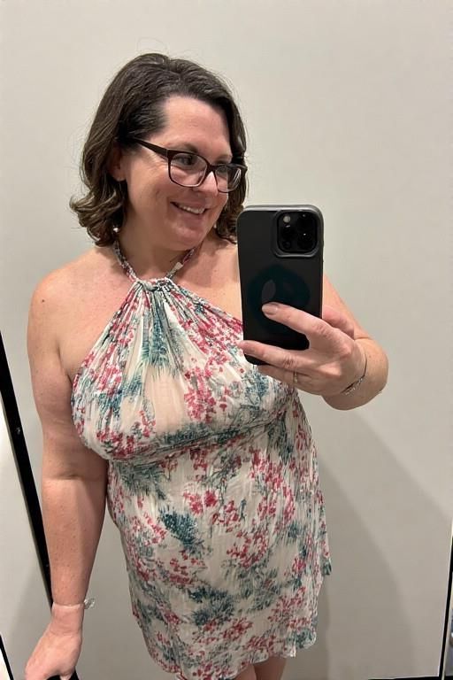 Women in Halter Neck Dresses