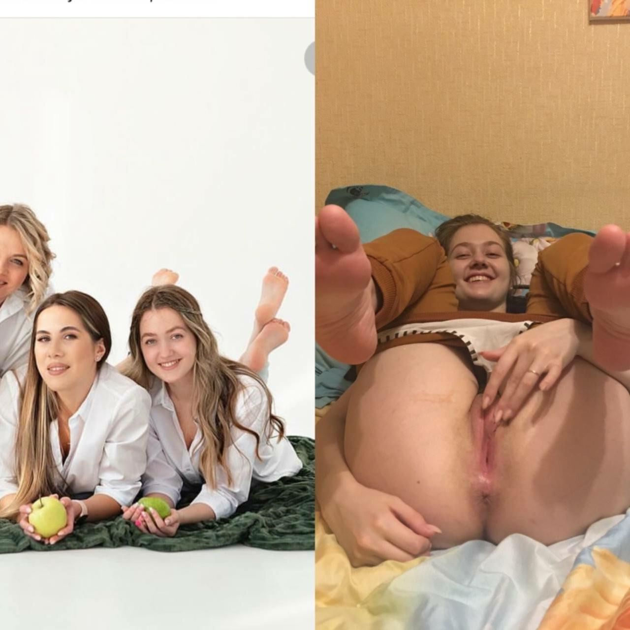 Exposed German girl