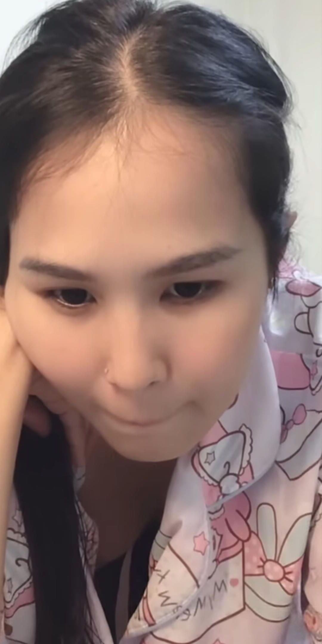 Asian downblouse nipple
