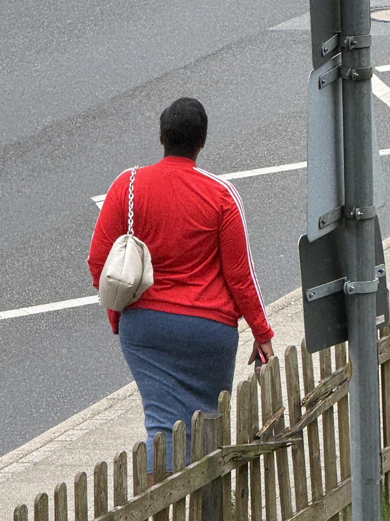 Candid Shots of a big ebony milf