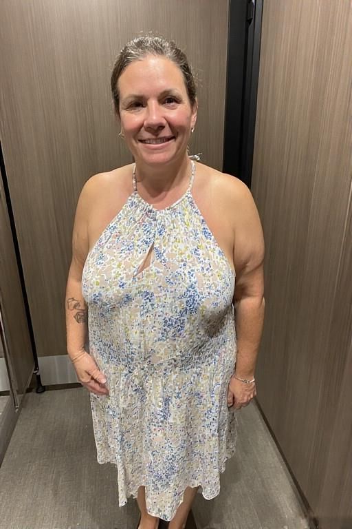 Women in Halter Neck Dresses