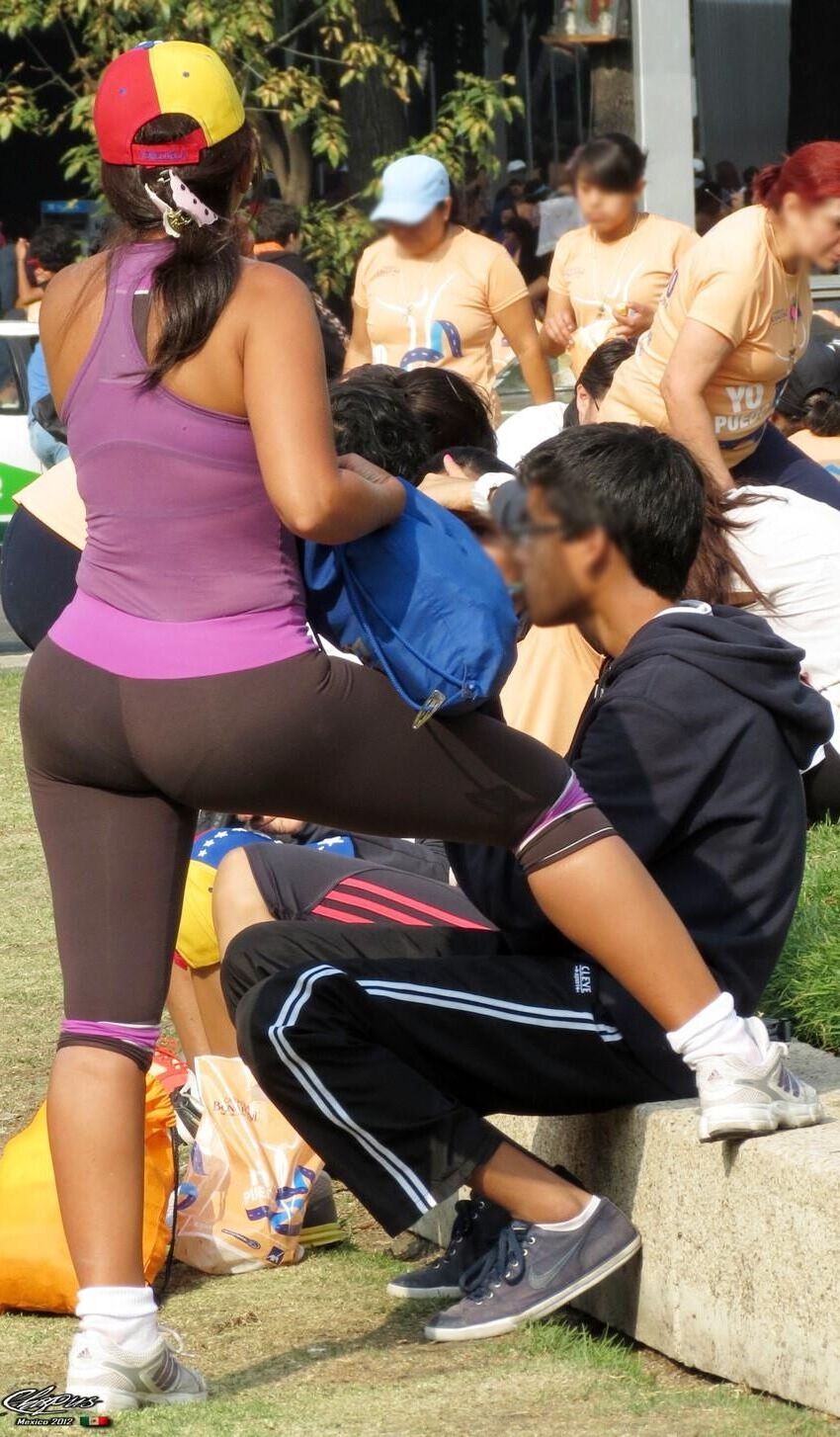 Latina Milf with Huge Ass at Outdoor Event