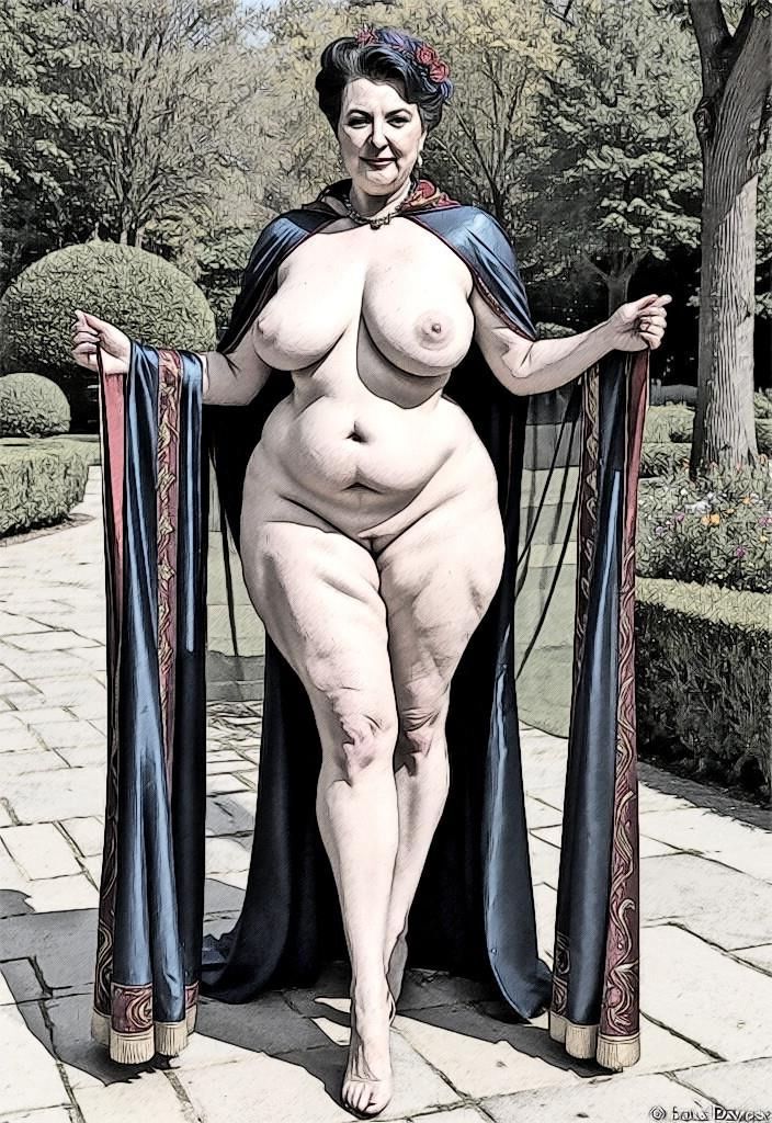 Curvy Mature Sketch 