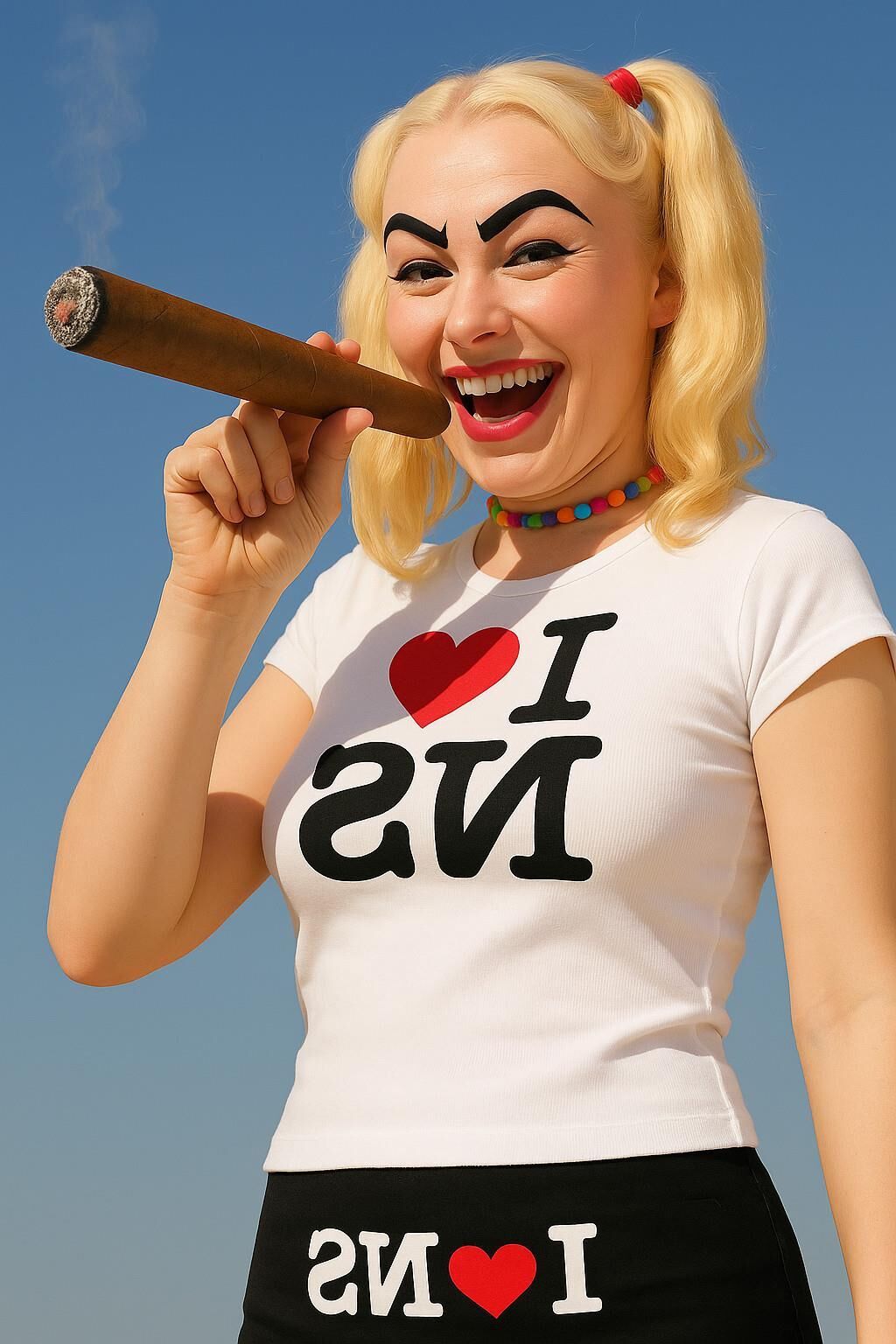 AI Huge Cigar Smoking Fetish Pics of the Day 