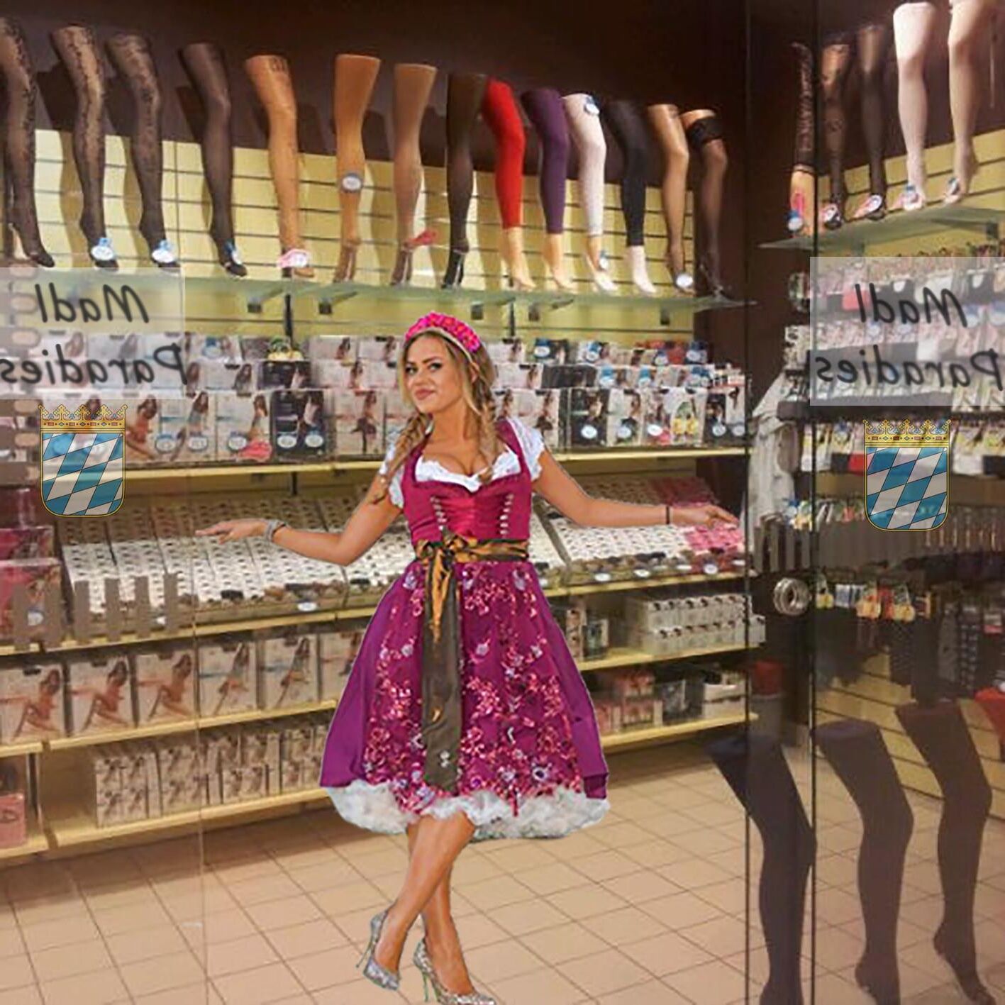 Fesche Madln im Dirndl zum Vierhundertacht`n