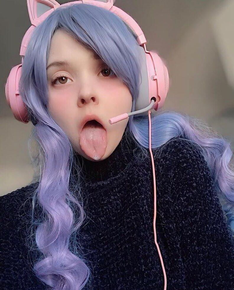 Verdammte geile Ahegao -Gesichtsmädchen dcvii