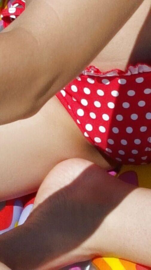 Skinny Polish Maja in red bikini