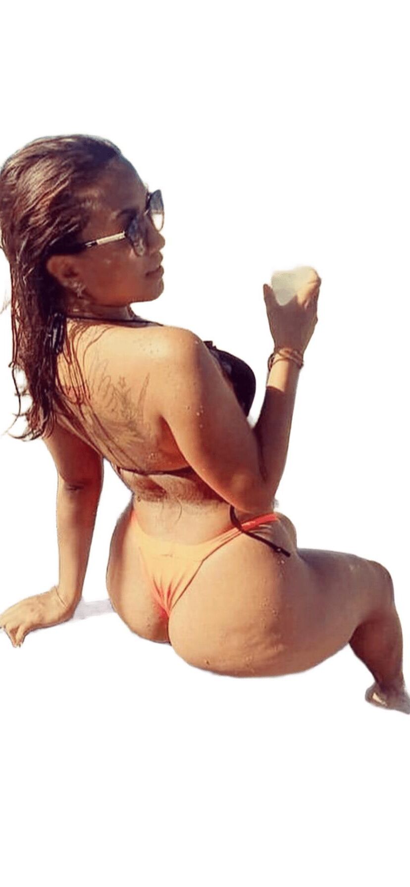 Latina Cute Big Butt Stickers 