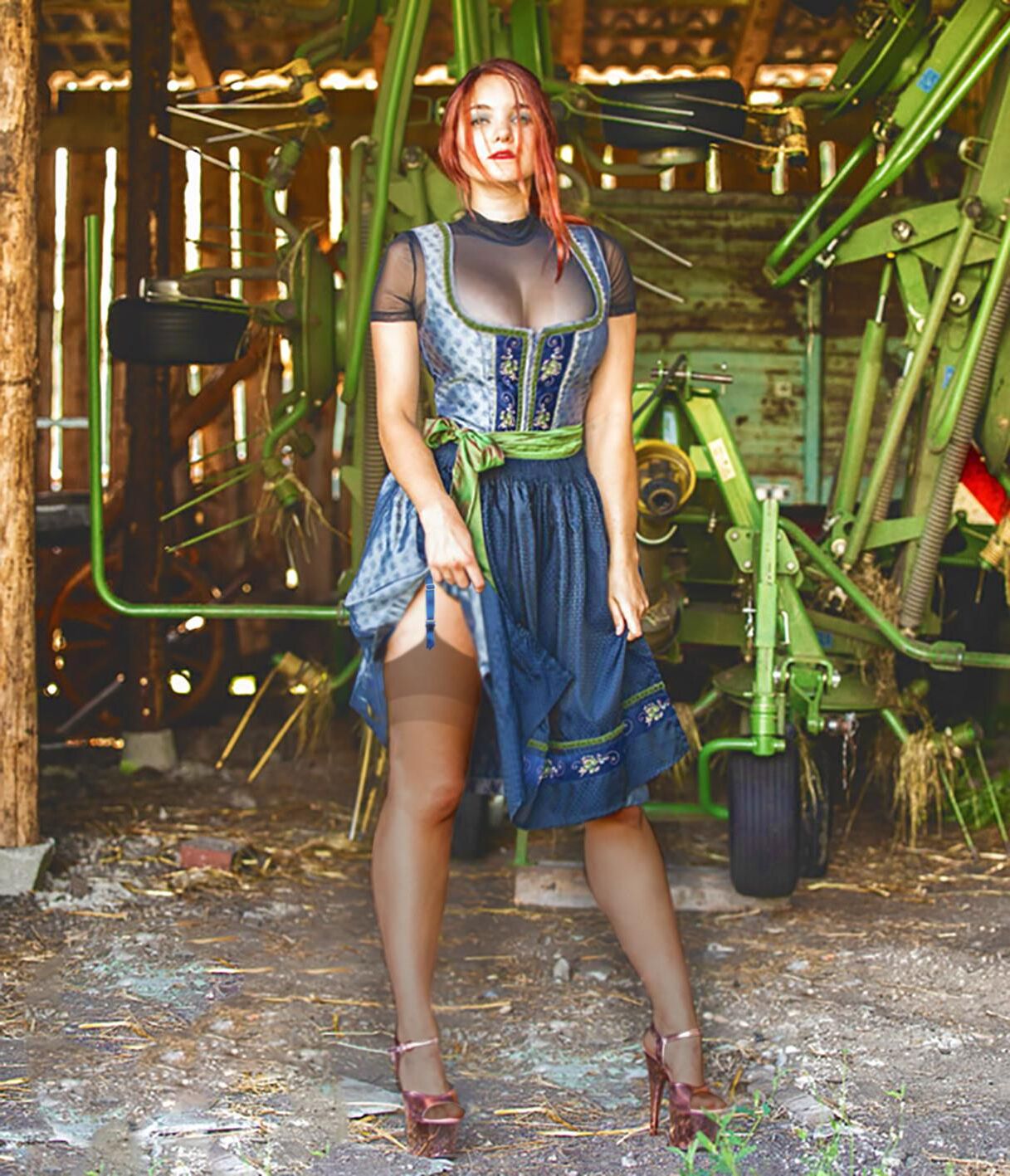 Fesche Madln im Dirndl zum Vierhundertacht`n