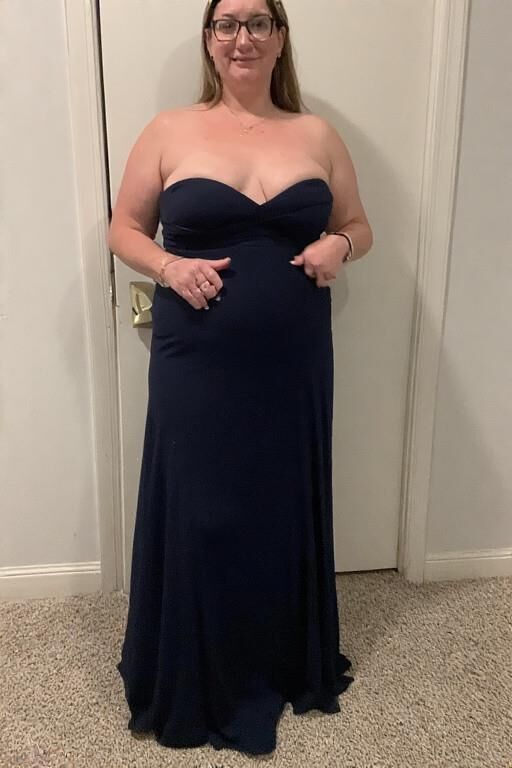 Chubbies in Strapless Dresses