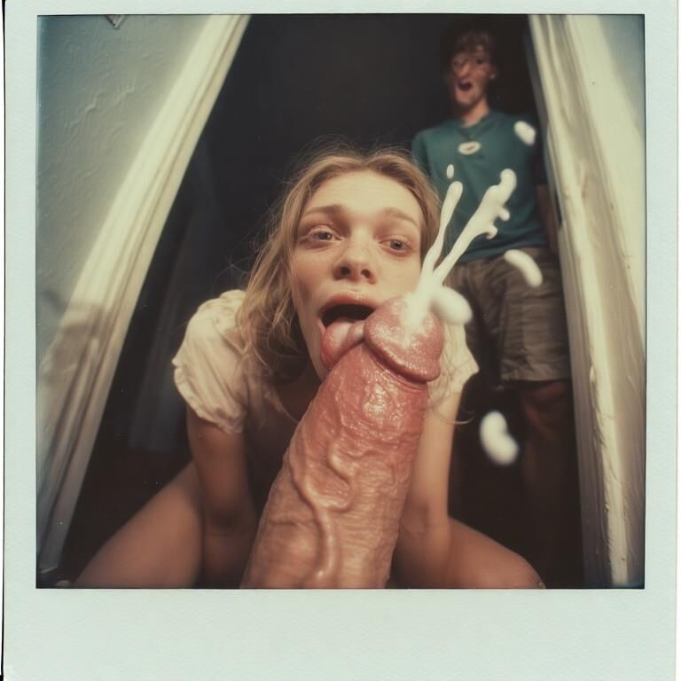 Caught blowing her stepbrother. (Brojob) 