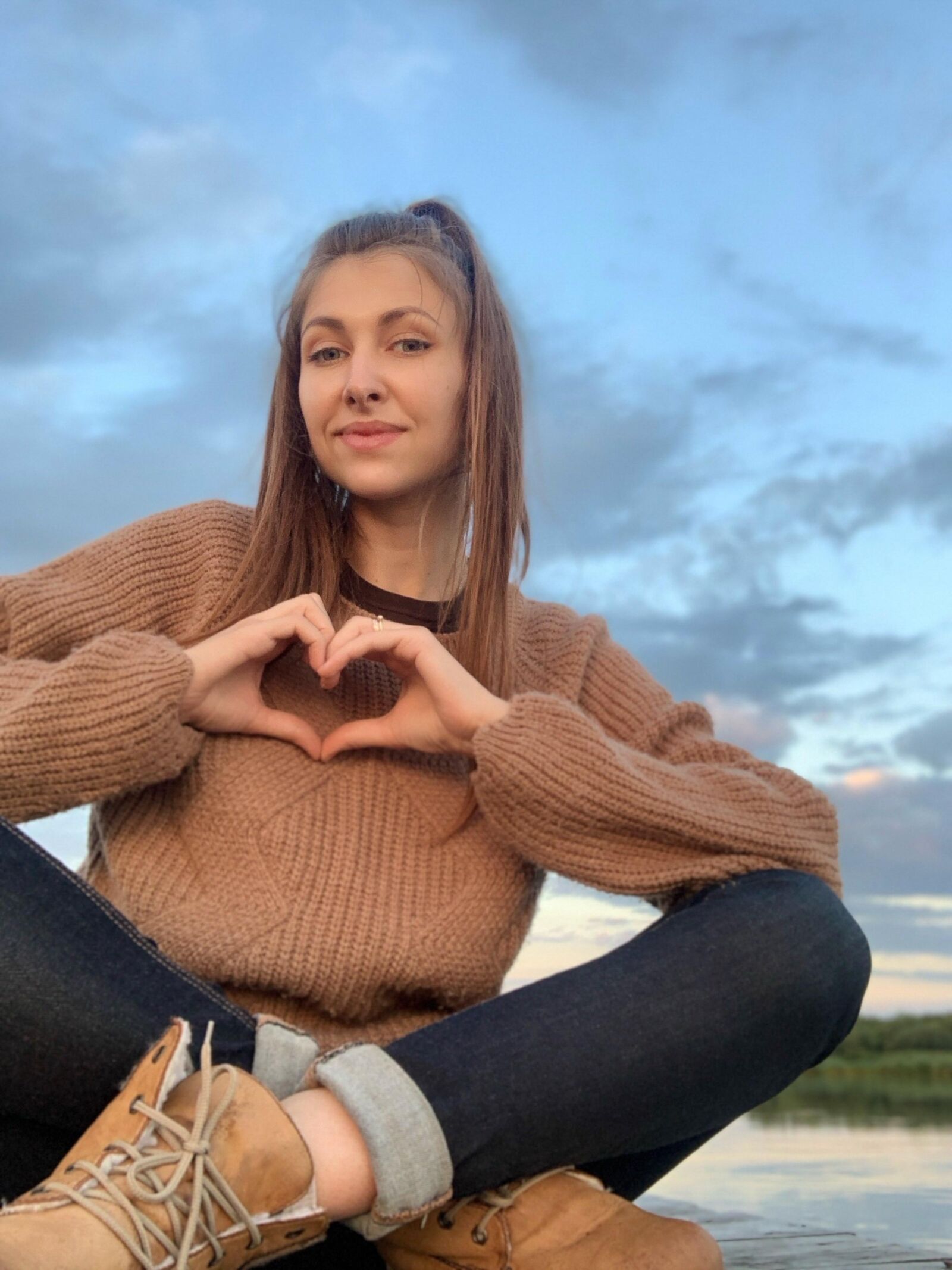 Okazia sexy Schönheit Brünette Camper Girl gemischte Fotos