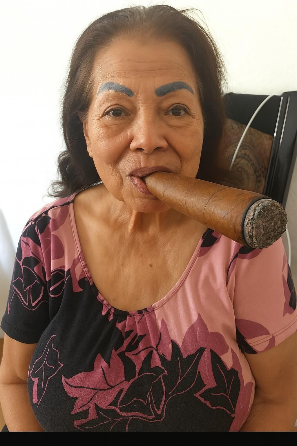 AI Huge Cigar Smoking Fetish Pics of the Day 