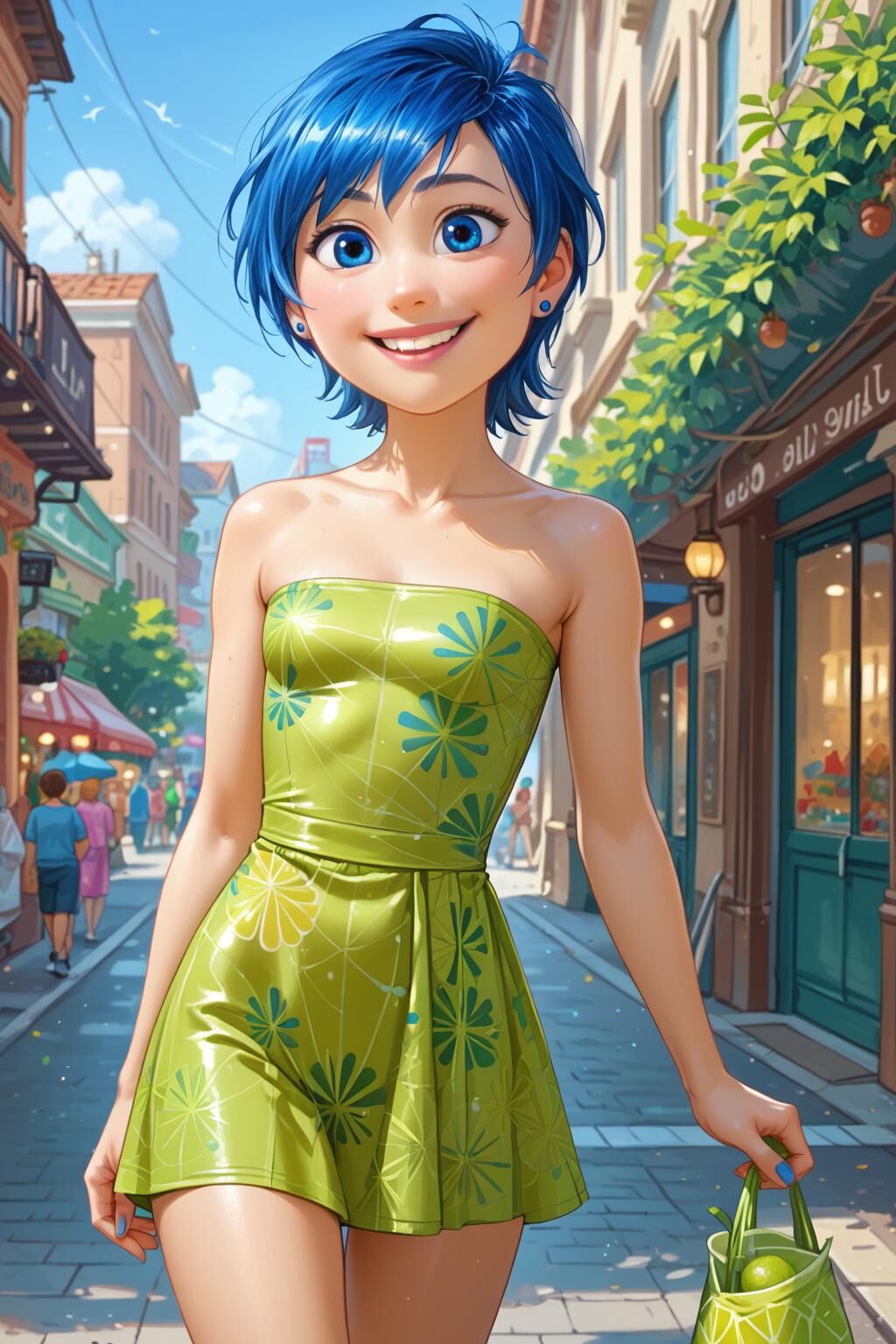 Cartoon in Inside Out mit Freude