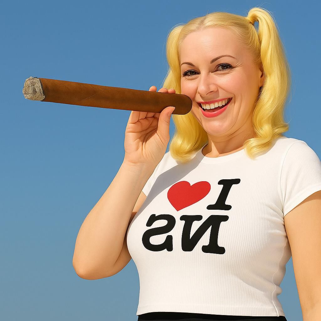 AI Huge Cigar Smoking Fetish Pics of the Day 