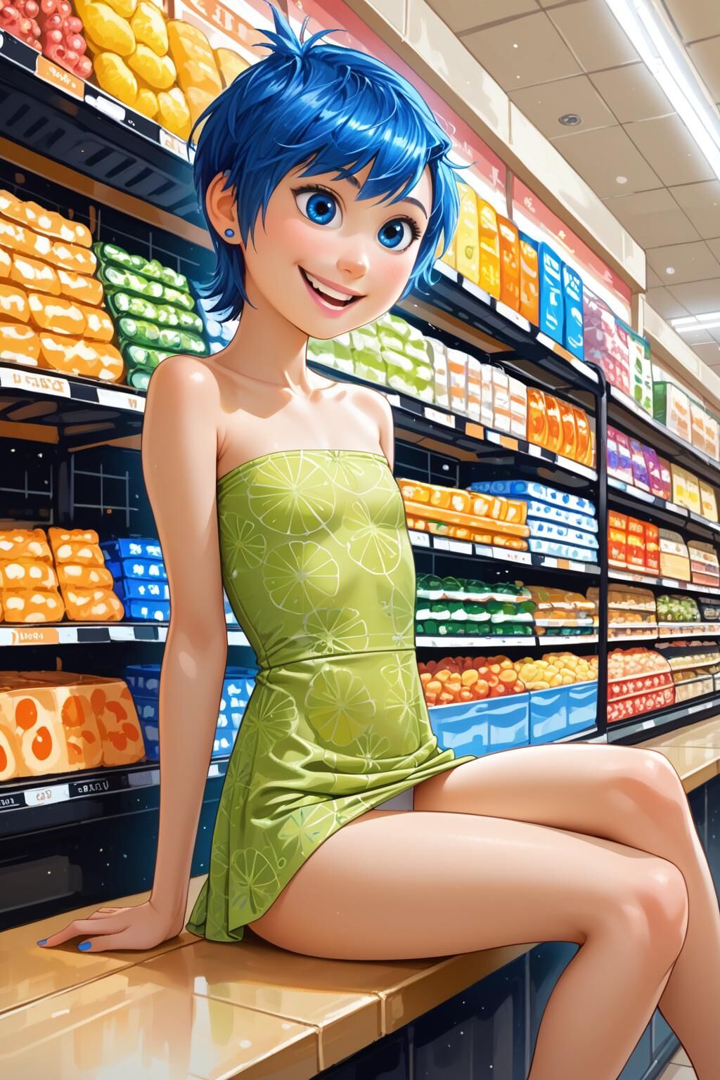 Cartoon in Inside Out mit Freude