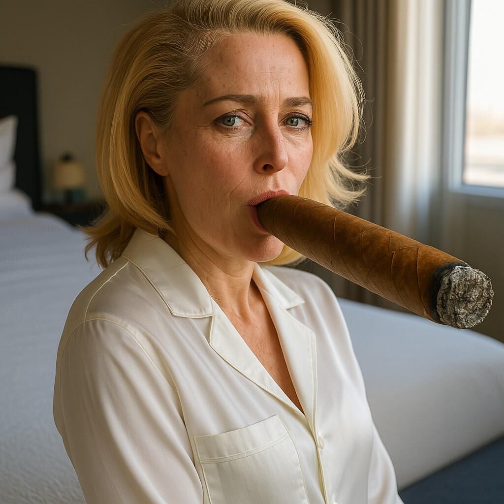 AI Huge Cigar Smoking Fetish Promis Celebs XXL Post