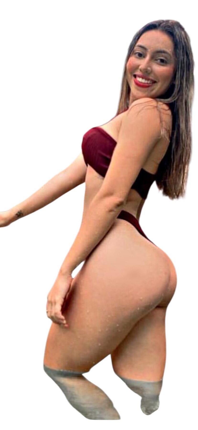 Latina Cute Big Butt Stickers 