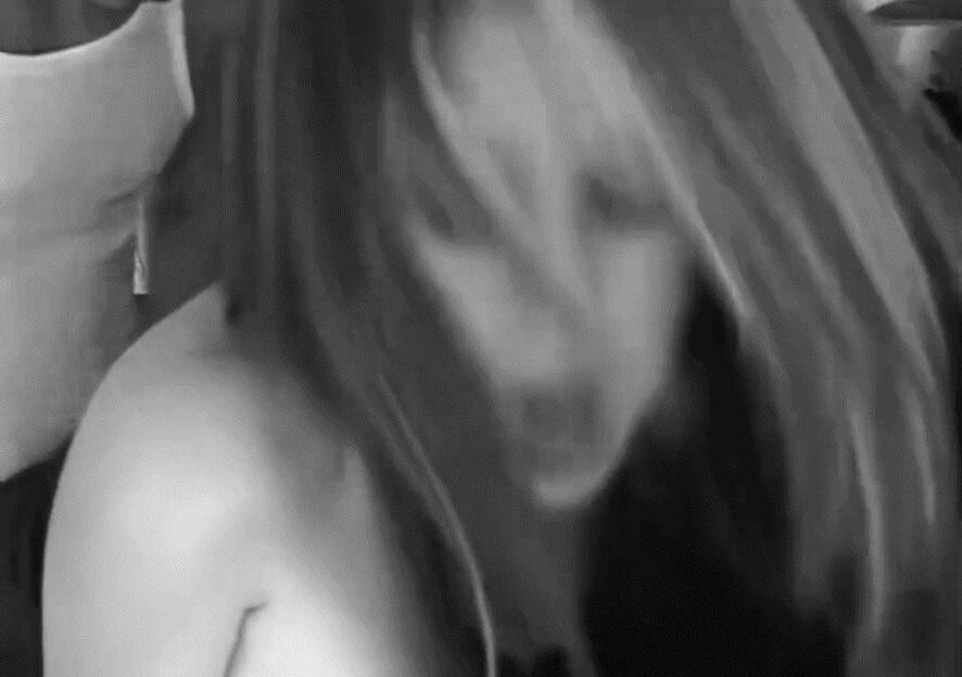 Cheating brunette wife in the kitchen