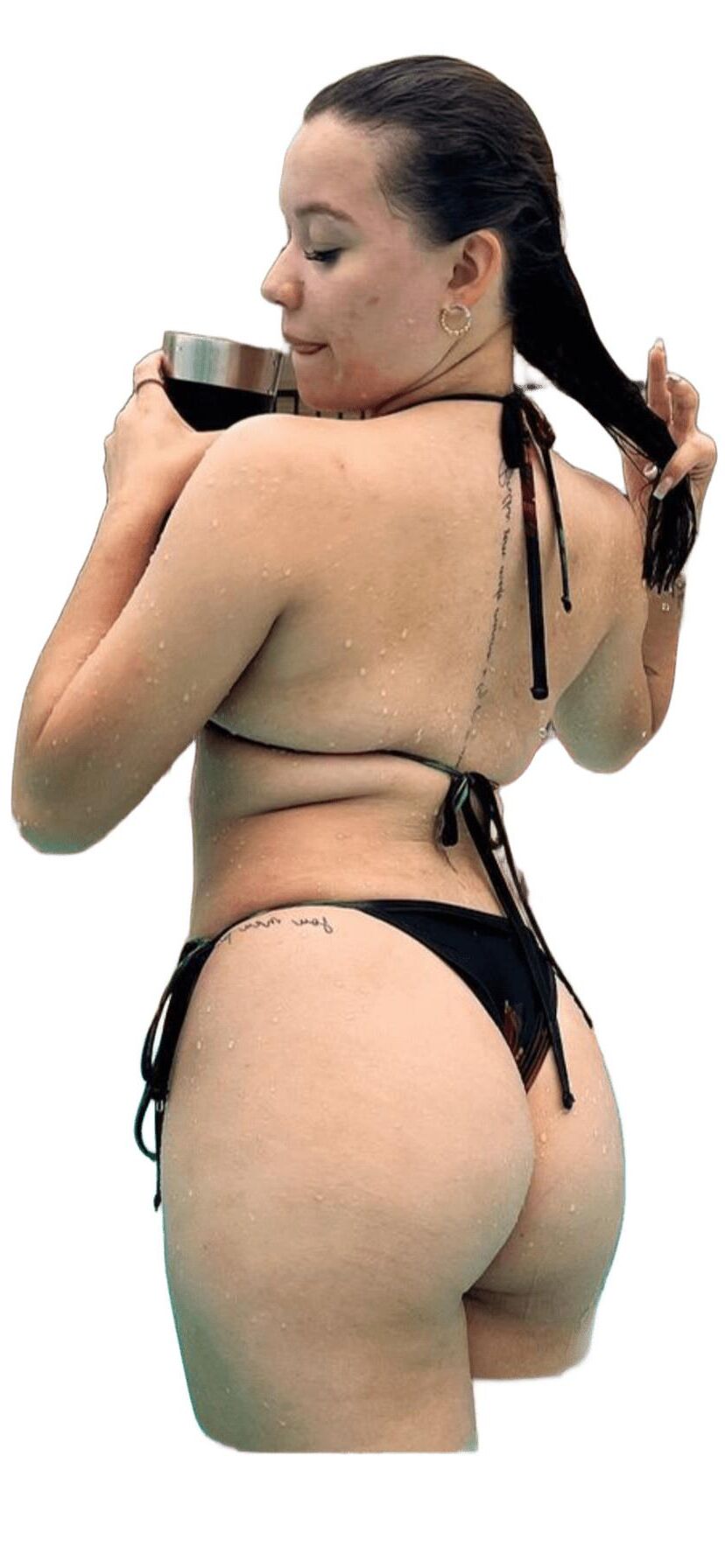 Latina Cute Big Butt Stickers 