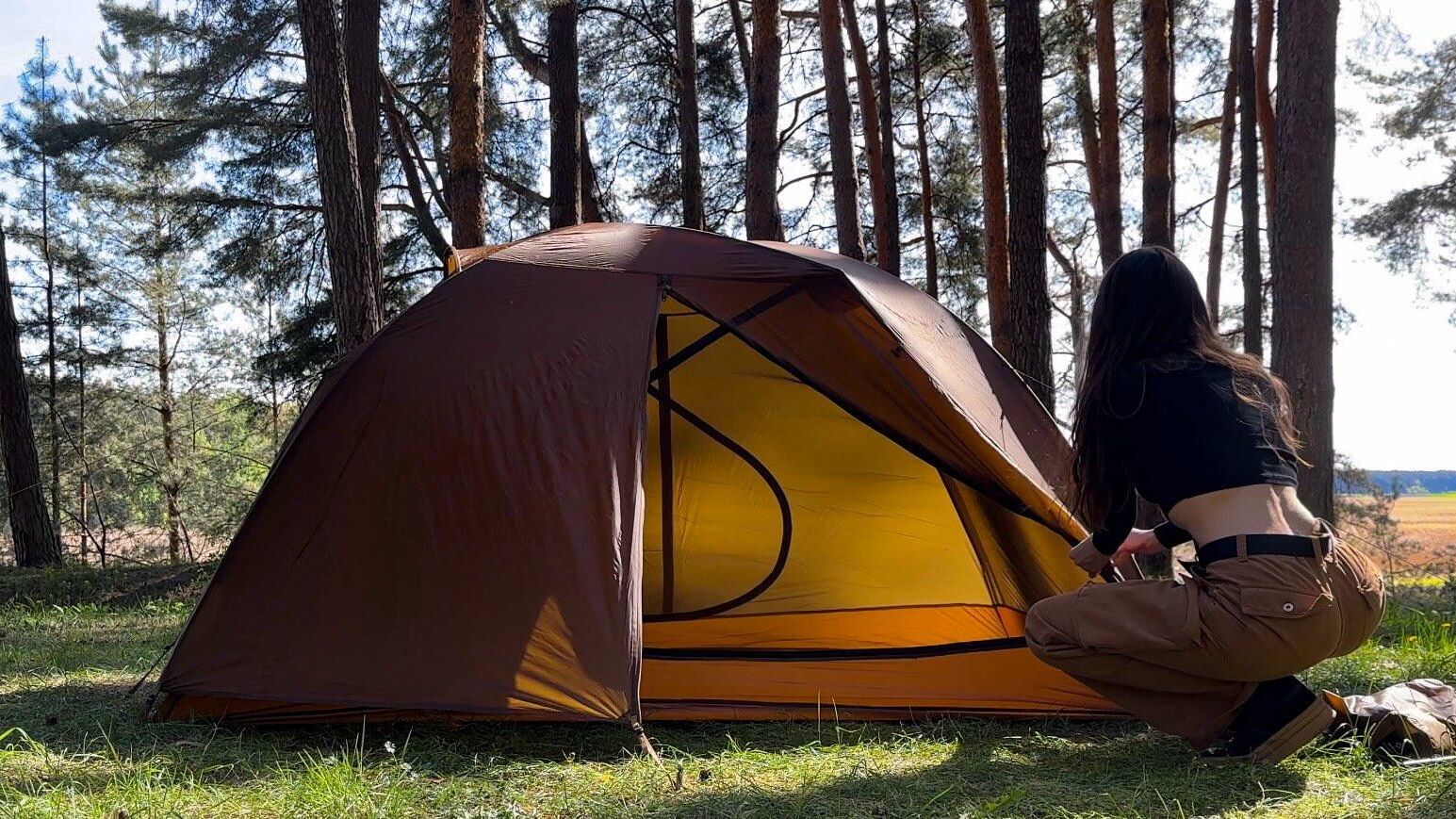 Okazia sexy Schönheit Brünette Camper Girl gemischte Fotos
