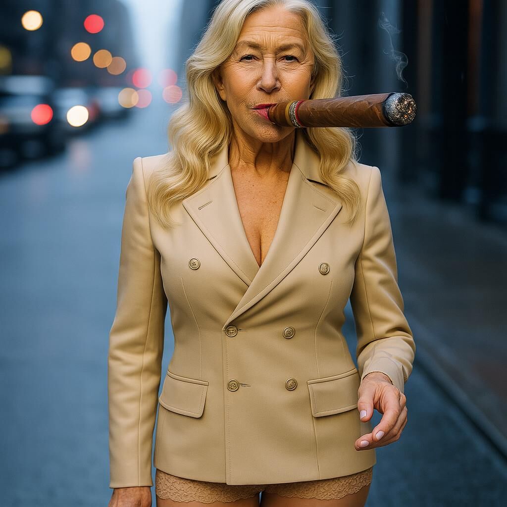 AI Huge Cigar Smoking Fetish Promis Celebs XXL Post