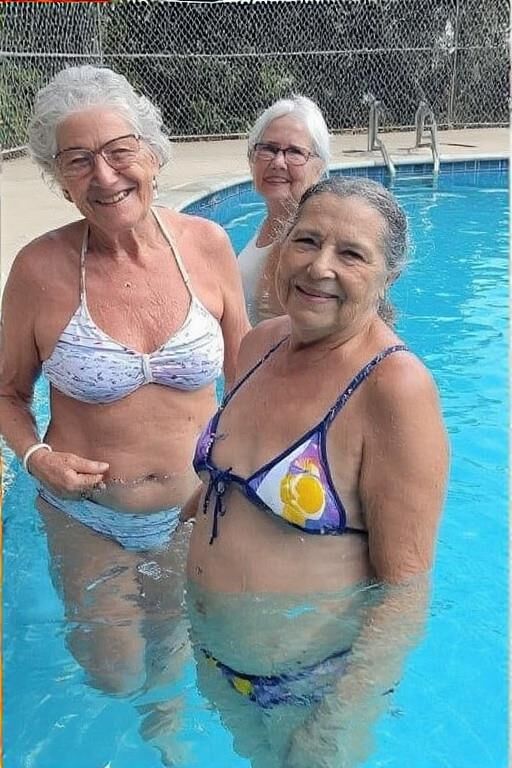 Grannies at the Pool