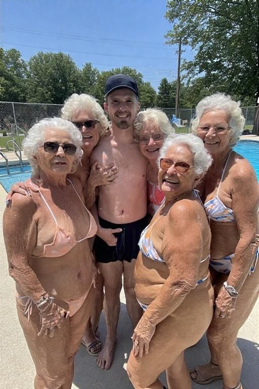 Grannies at the Pool