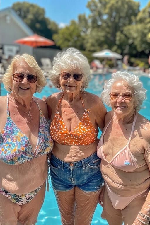 Grannies at the Pool