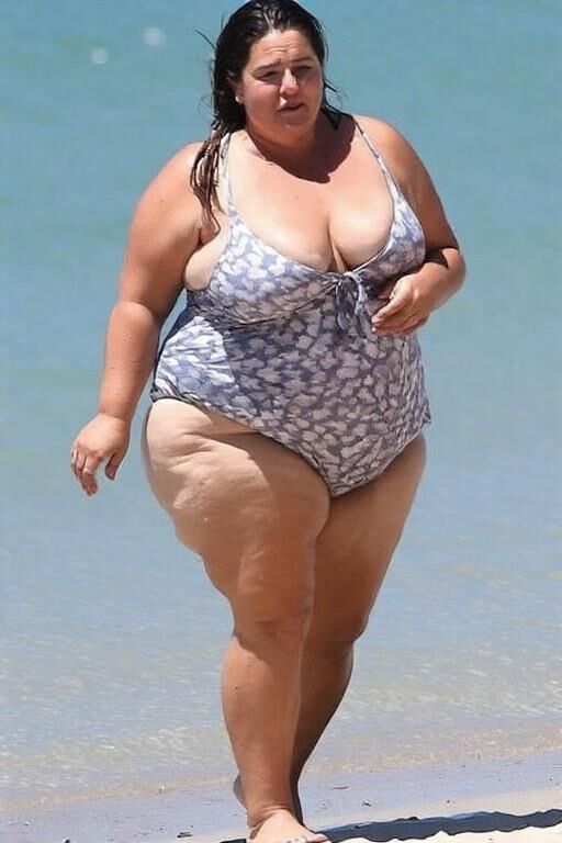 Candid Pics: Plus size Moms on the Beach