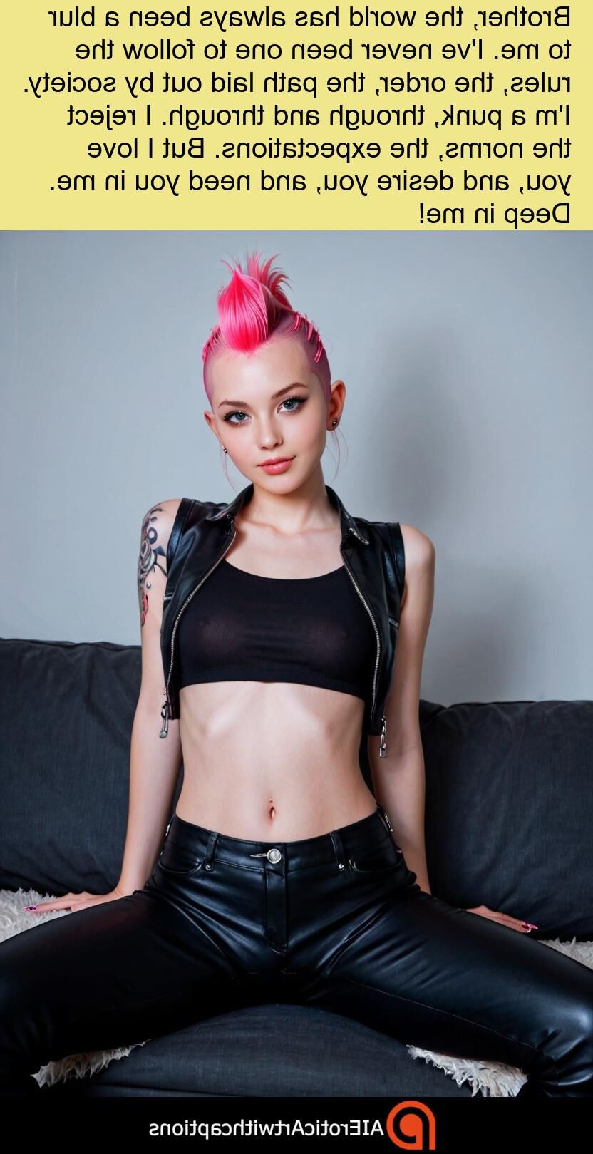 Chica punk chupando polla y jodidamente genial