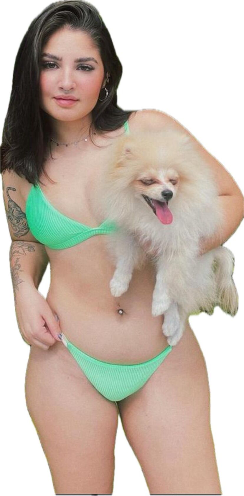 Latina Cute Big Butt Stickers 
