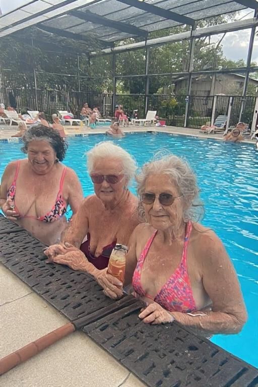 Grannies at the Pool