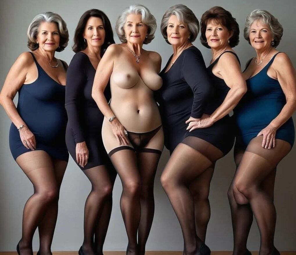 Mi selección de IA de vestidos para abuelas desnudadas.