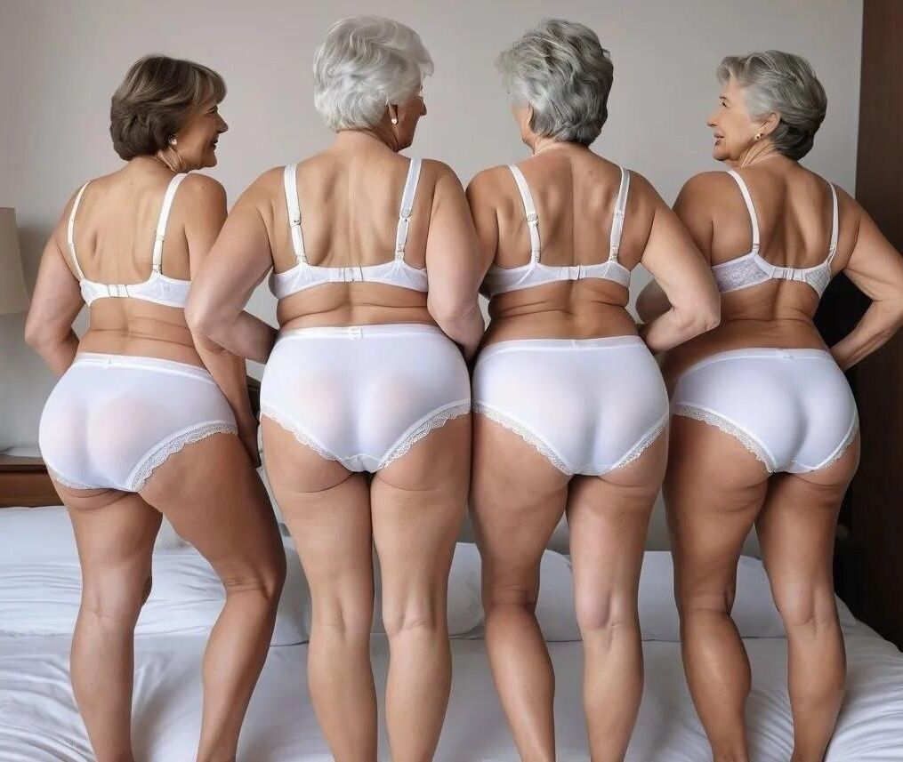Mi selección de IA de vestidos para abuelas desnudadas.
