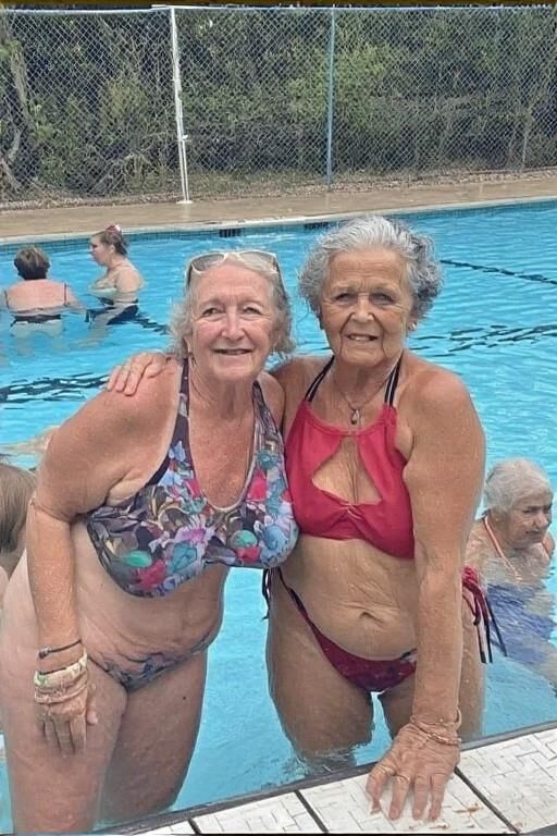 Grannies at the Pool