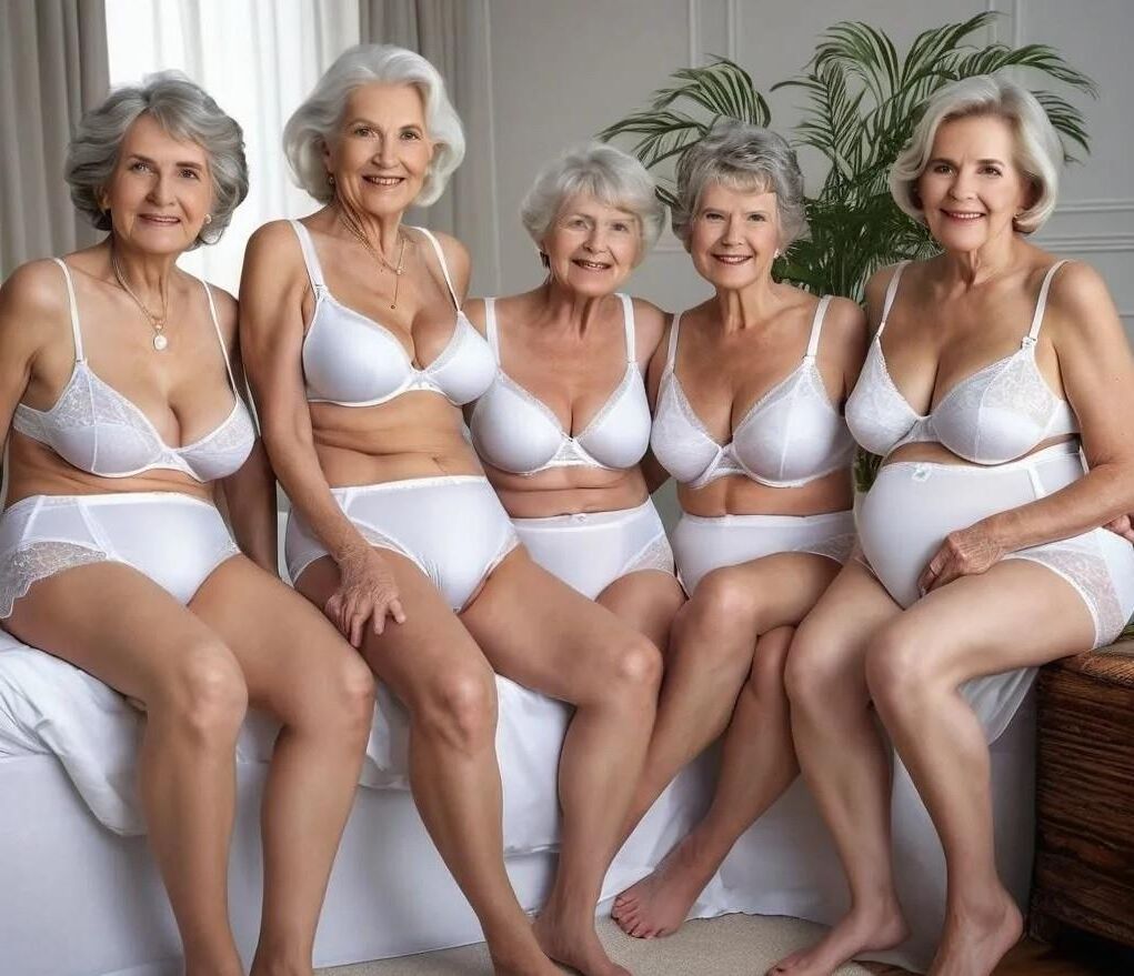 Mi selección de IA de vestidos para abuelas desnudadas.