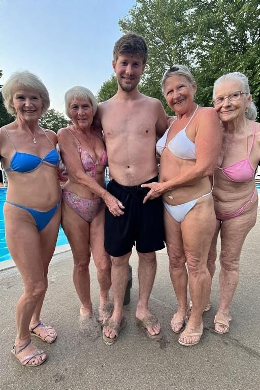 Grannies at the Pool