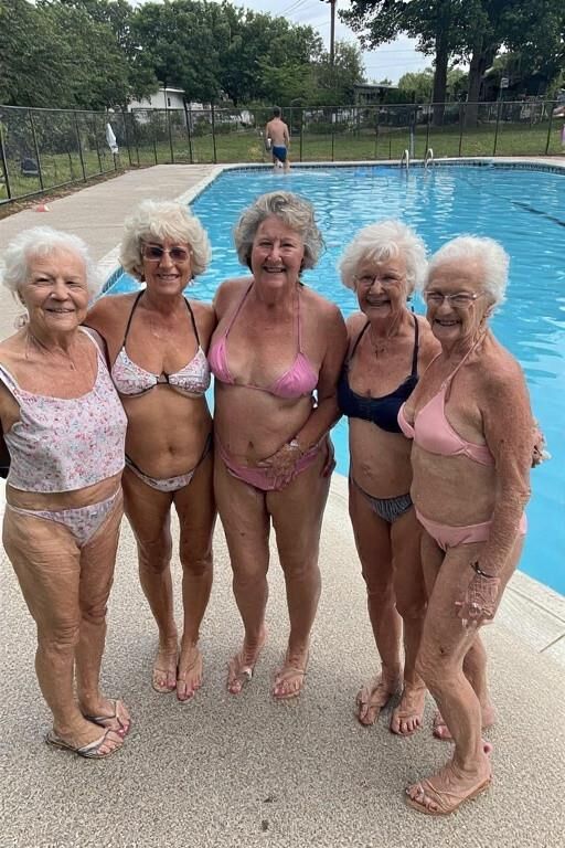 Grannies at the Pool