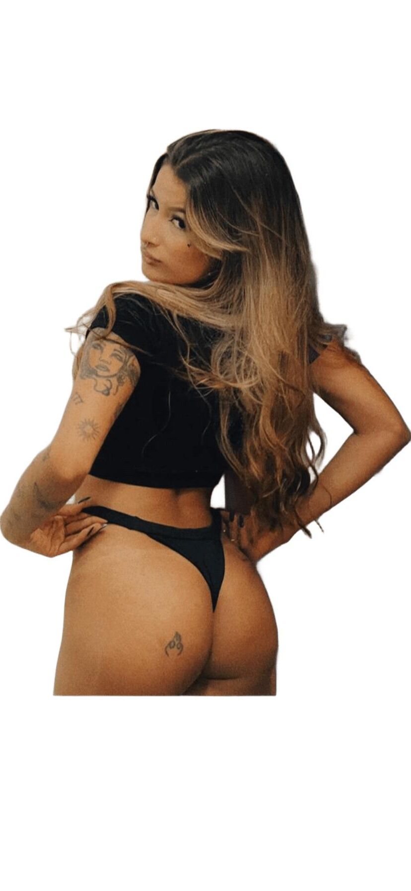 Latina lindas pegatinas grandes de trasero