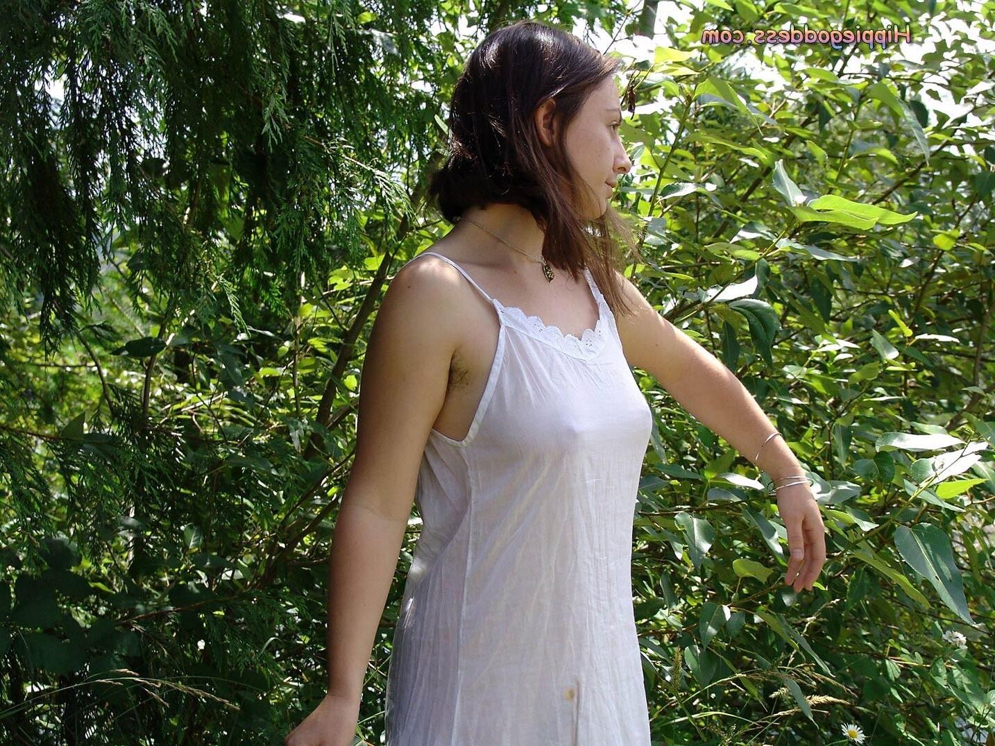 Hippiegoddess Jade White Vestido al aire libre