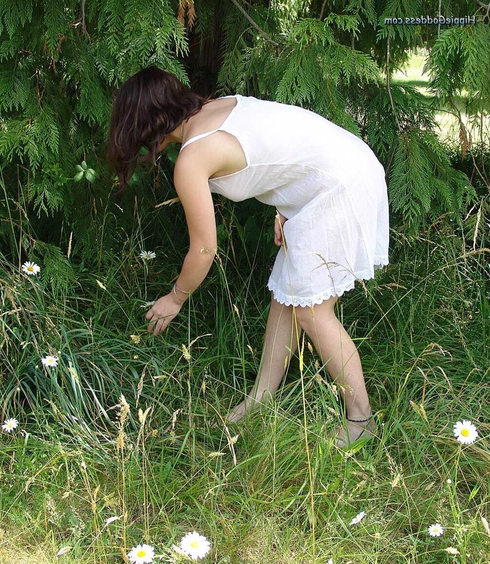 Hippiegoddess Jade White Vestido al aire libre
