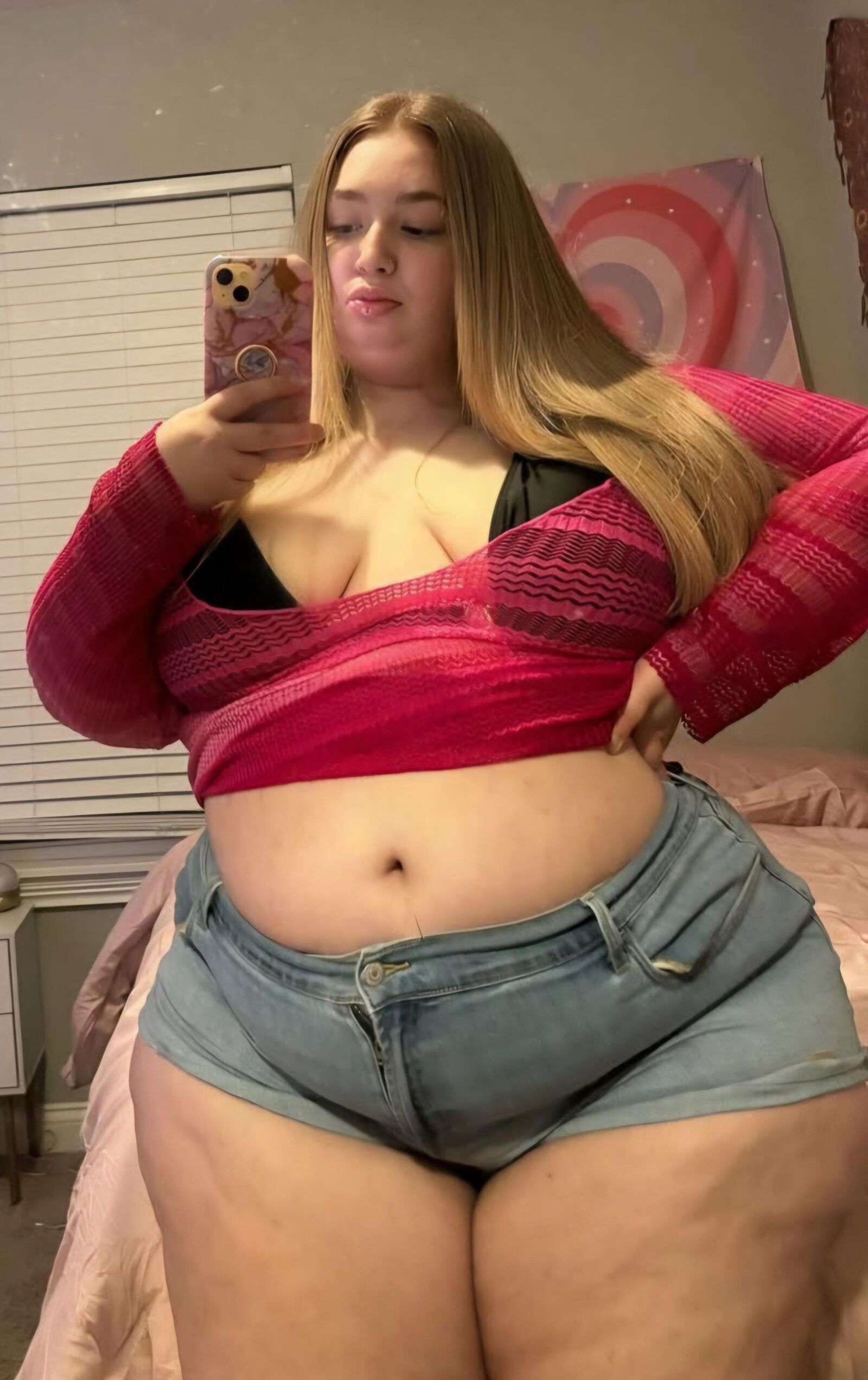 BBW Blonde Bimbo ist eine versaute Fette Airhead Cutie