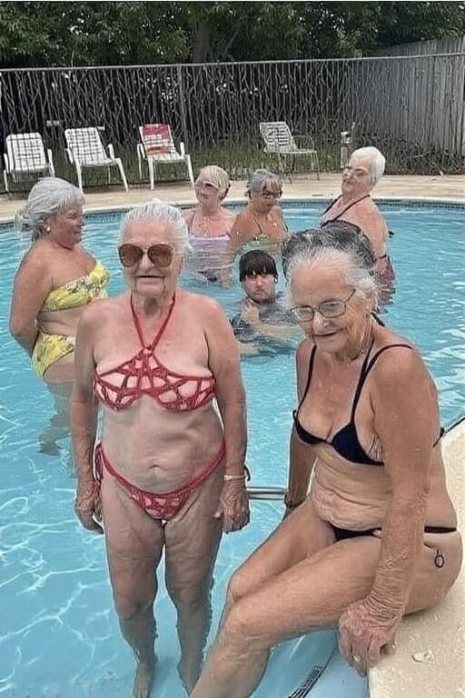 Grannies at the Pool