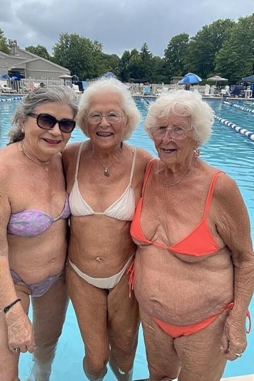 Grannies at the Pool