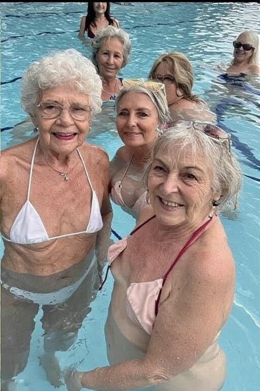 Grannies at the Pool