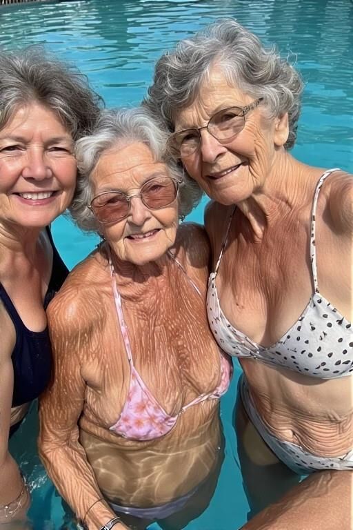 Grannies at the Pool
