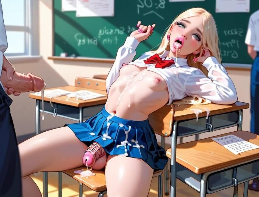 Femboy ai rosa Käfig